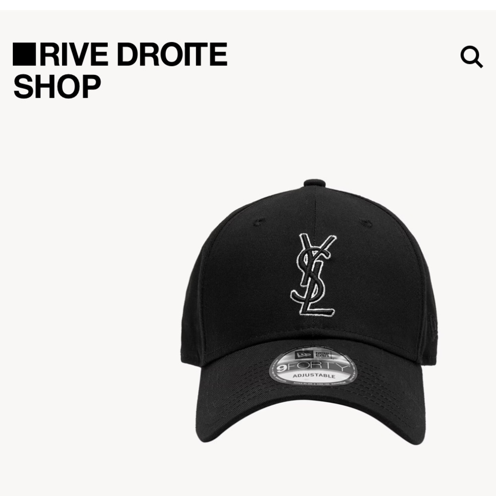 NEW: YSL New Era Canvas Cap in Black